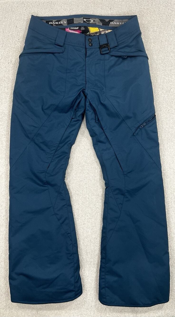 Oakley Ski Pants Mens 32x31 Blue Insulated Thinsulate Ski Snowboard Waterproof